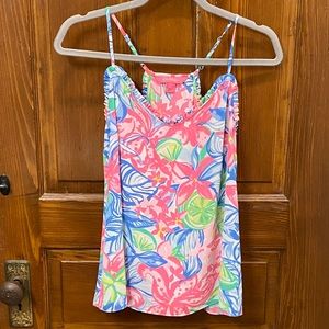 Lilly Pulitzer Ruffle Dusk Top